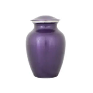 Luxurious Violet Cremation Urn In Extra Small