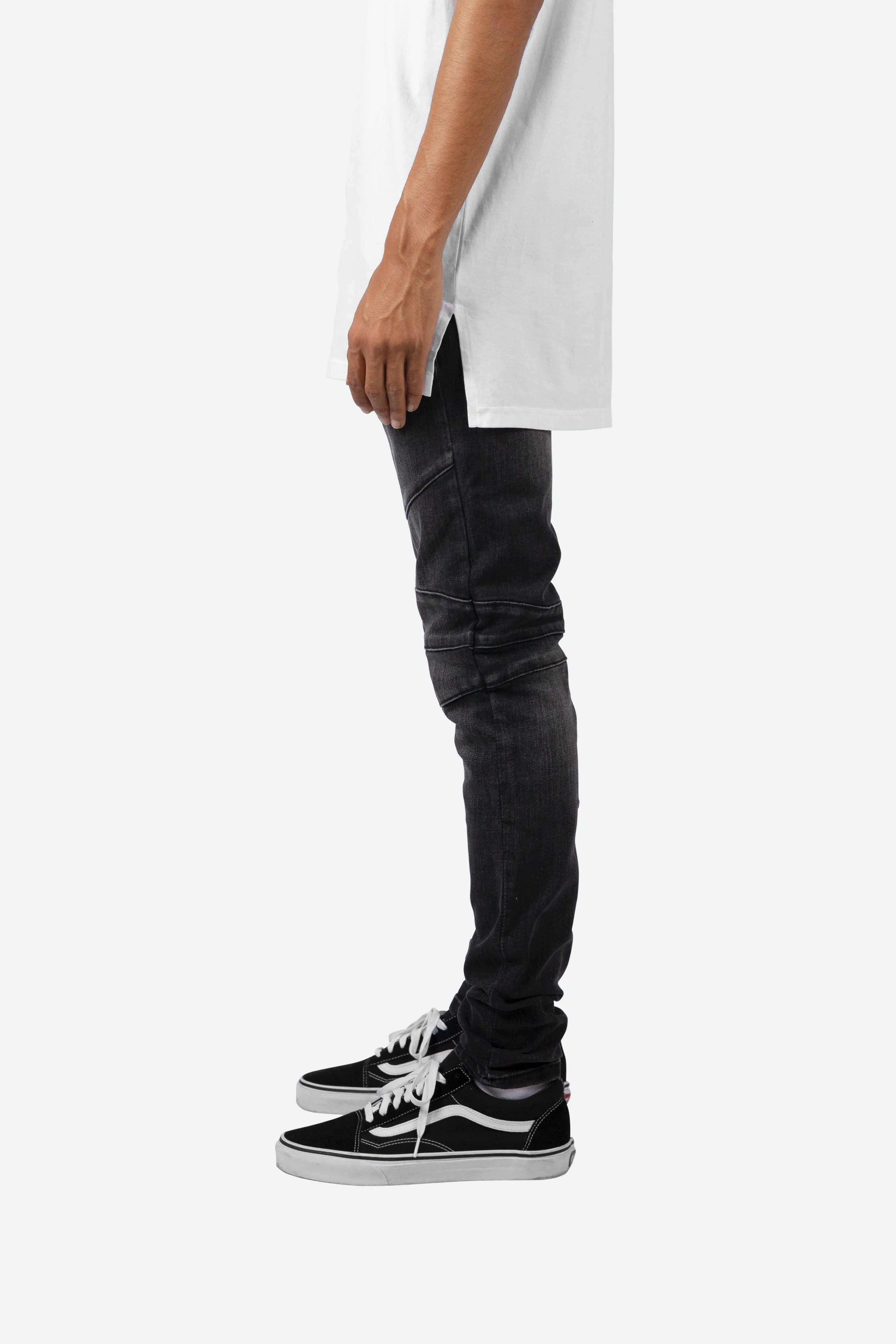 M171 Stretch Moto Denim - Black