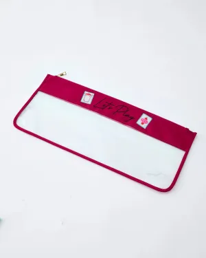 Magenta Stitched Let's Play Bag