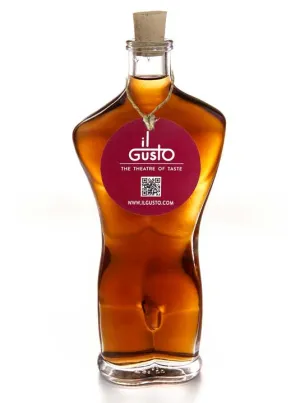 Male Torso Shaped "Adam 200" Glass Bottle with Panama Rum 40�V