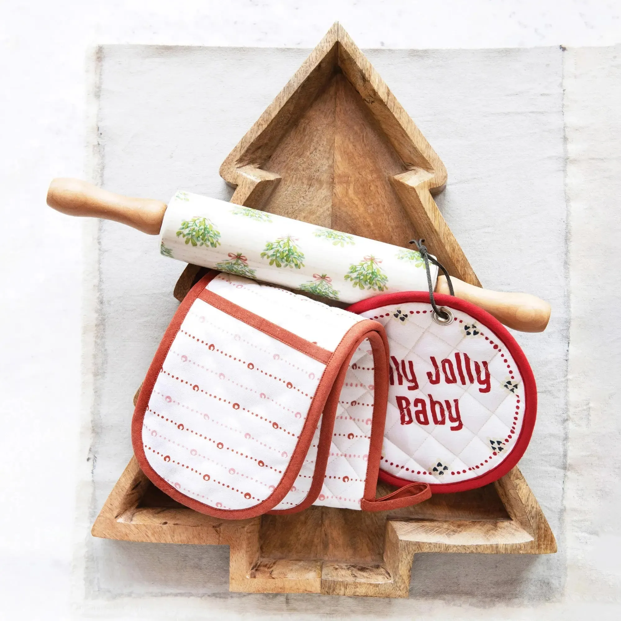 Mango Wood Tree Shaped Tray