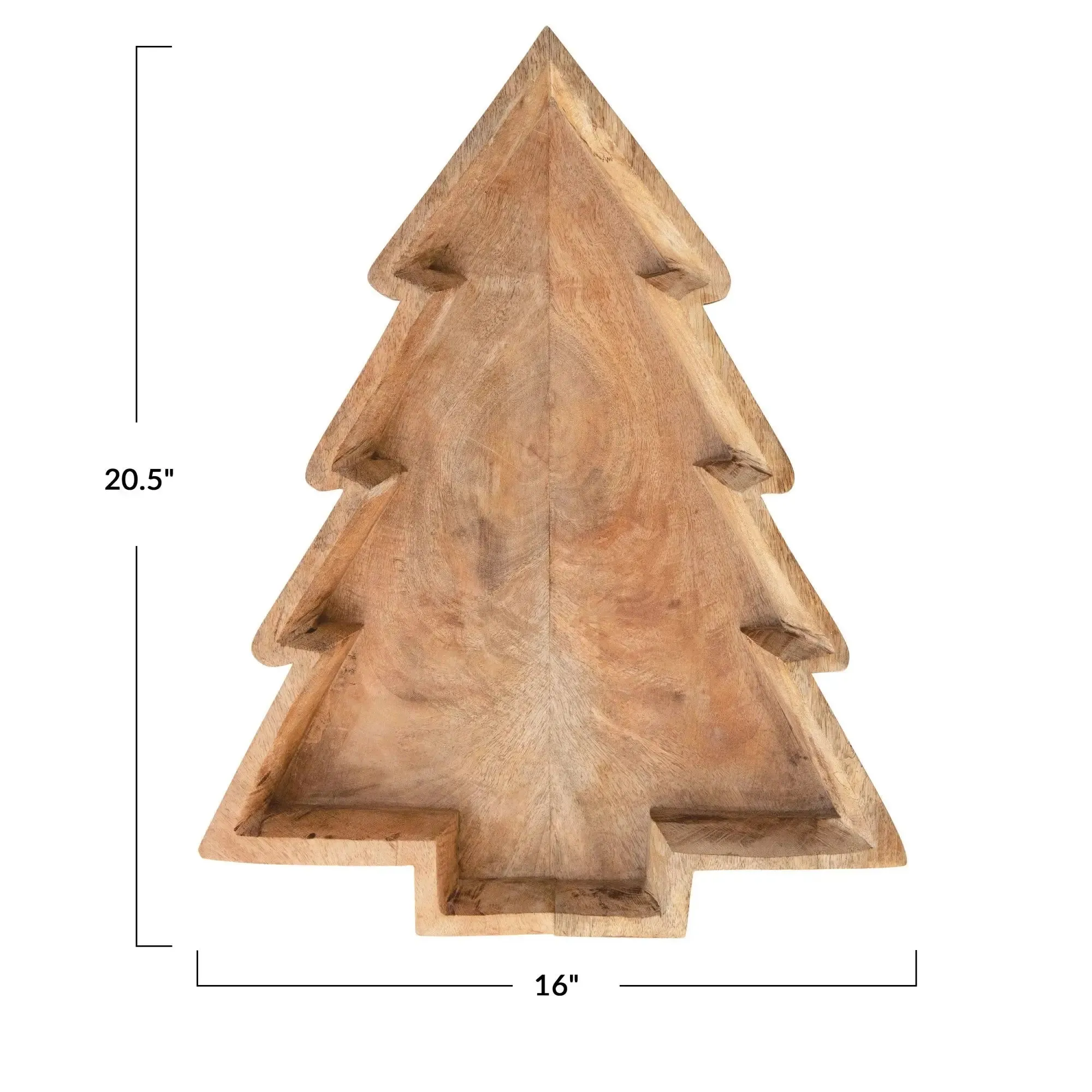 Mango Wood Tree Shaped Tray