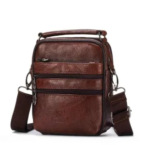 Men Casual Genuine Leather Messenger Bag