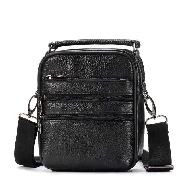 Men Casual Genuine Leather Messenger Bag
