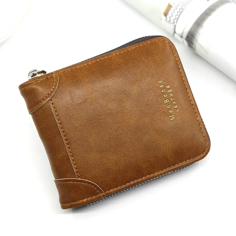 Men's Fashion Faux Leather Wallet with Card Holder