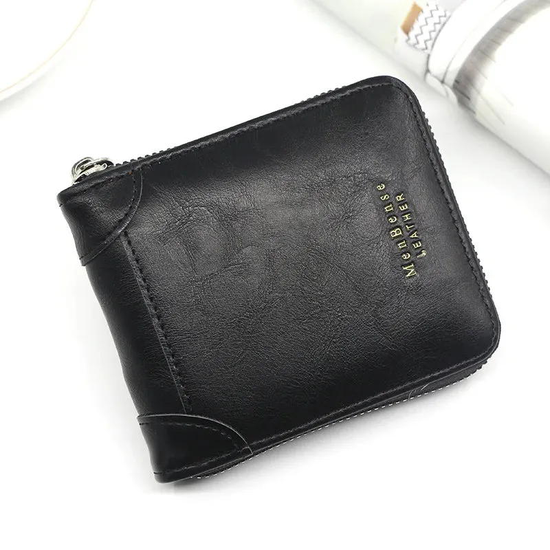 Men's Fashion Faux Leather Wallet with Card Holder