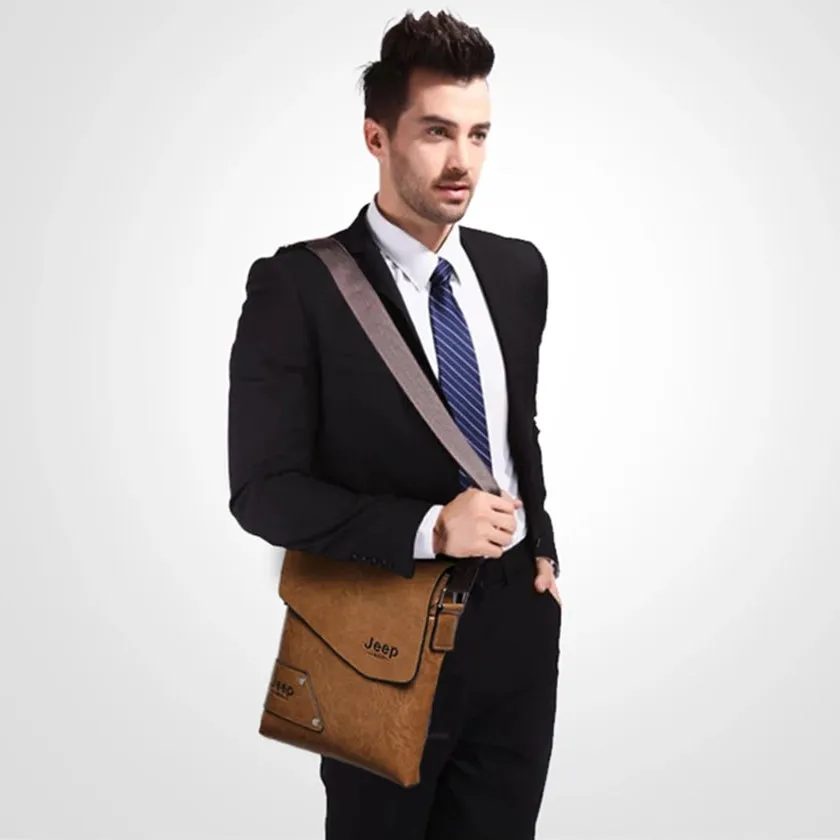 Men's Leather Messenger Bag