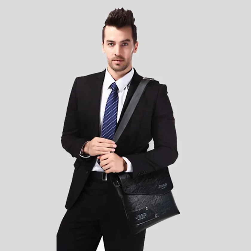 Men's Leather Messenger Bag