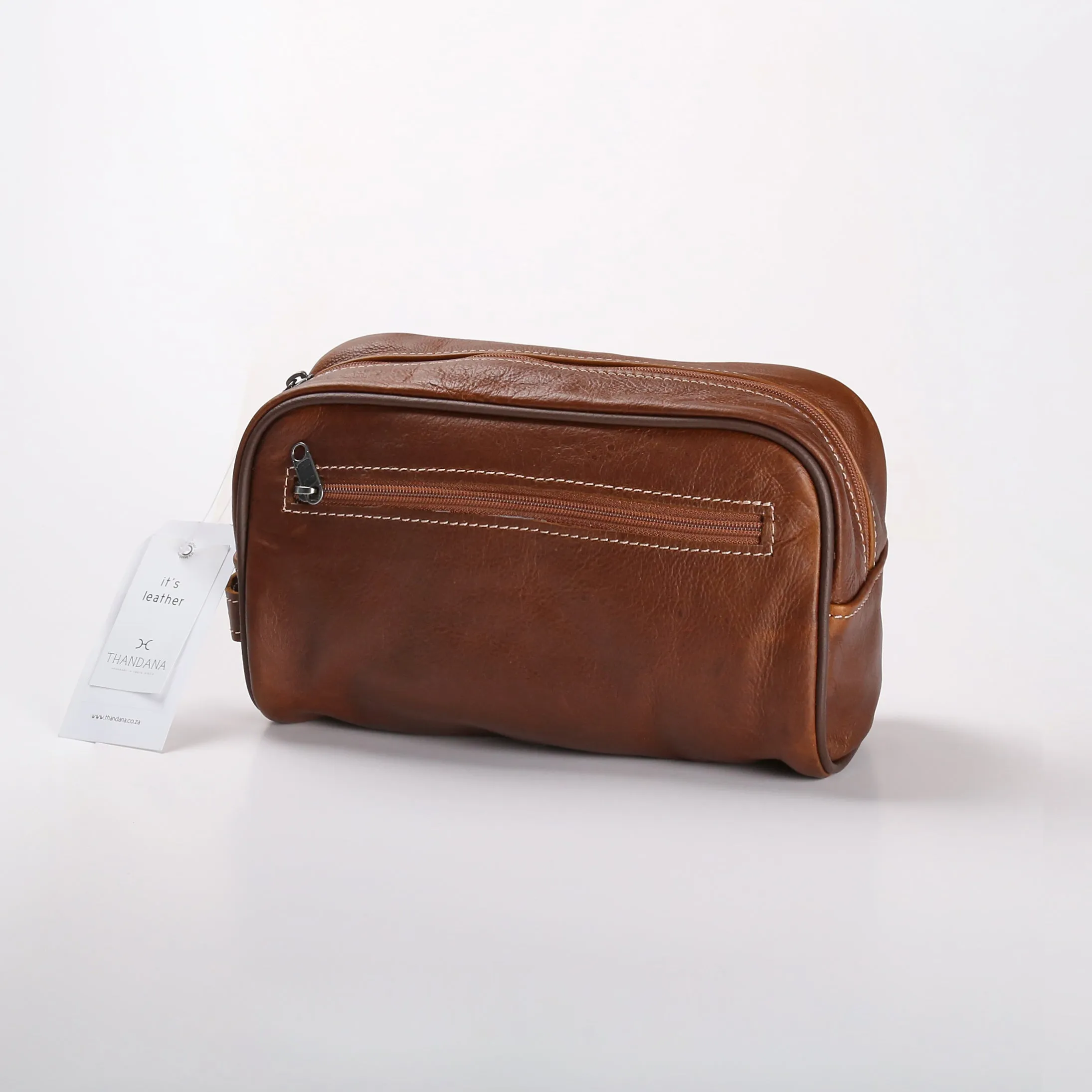 Men's Single Zip Vanity Leather