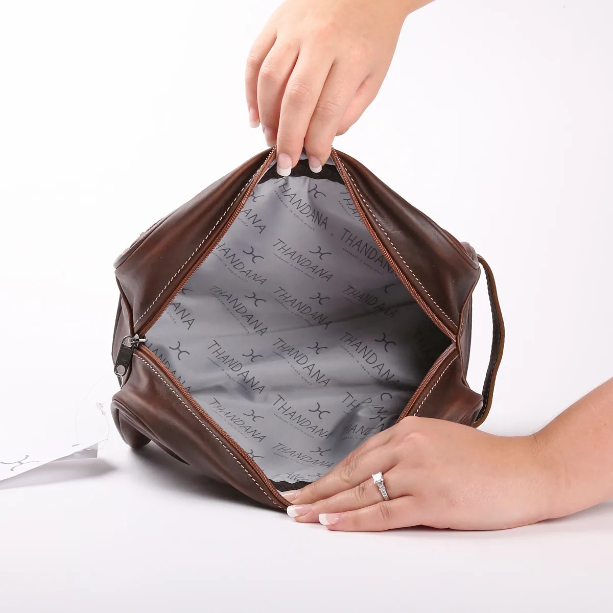 Men's Single Zip Vanity Leather