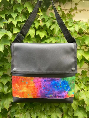 Messenger Bag - Rainbow Geomertics