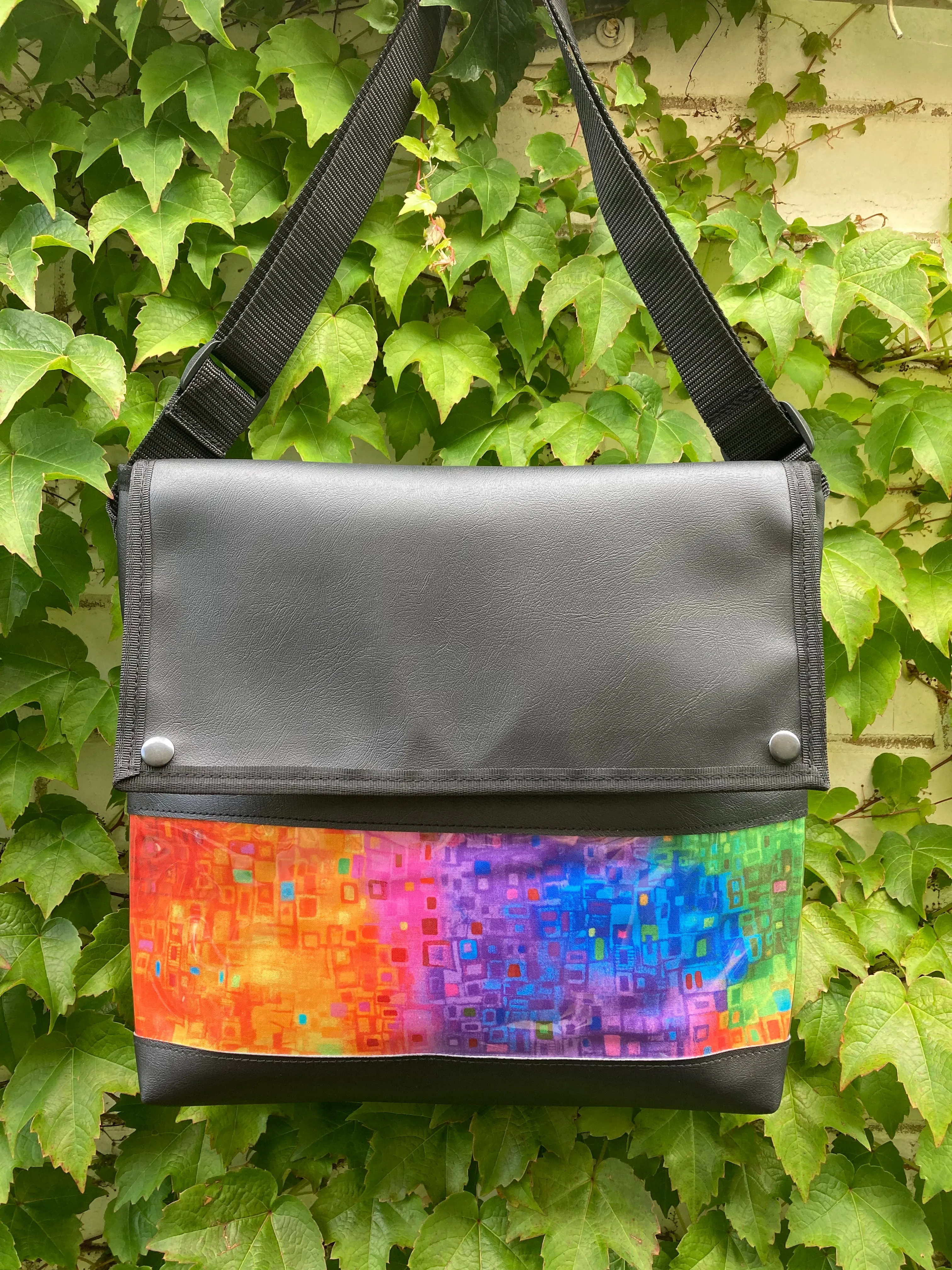 Messenger Bag - Rainbow Geomertics