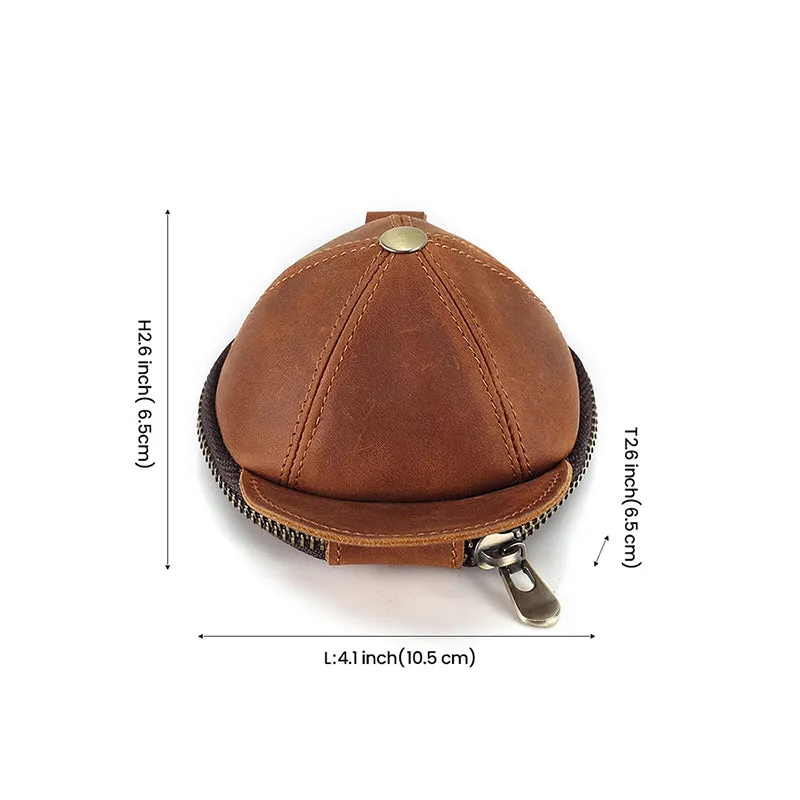 Mini Cap Leather Coin Purse