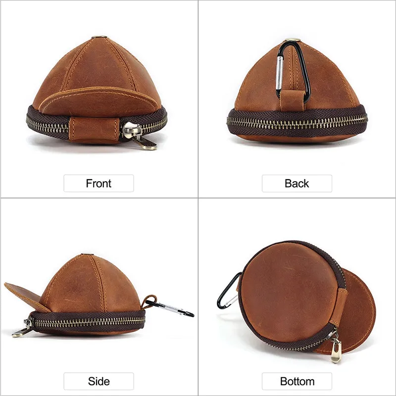 Mini Cap Leather Coin Purse