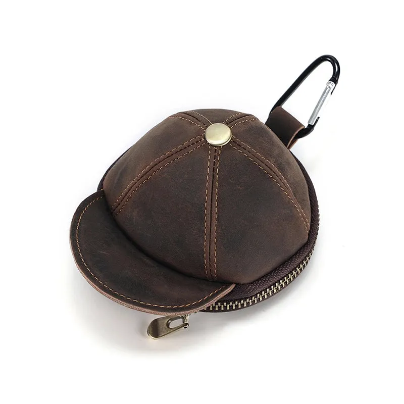 Mini Cap Leather Coin Purse