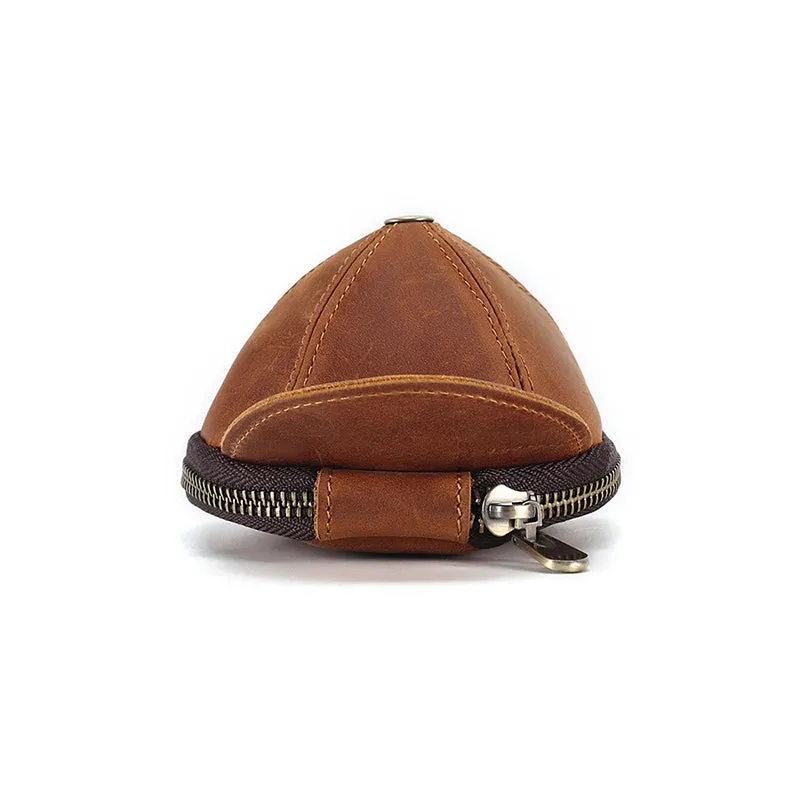 Mini Cap Leather Coin Purse