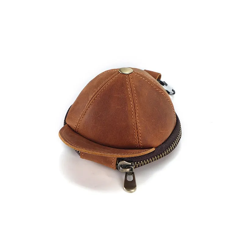 Mini Cap Leather Coin Purse
