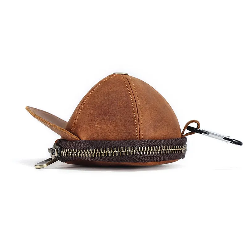 Mini Cap Leather Coin Purse