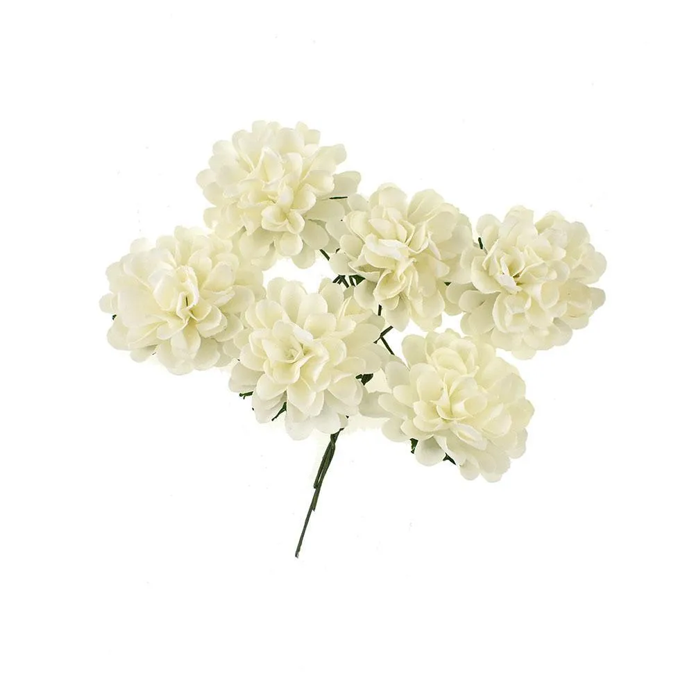 Mini Paper Craft Carnation Stems, 1-1/2-Inch, 12-Count