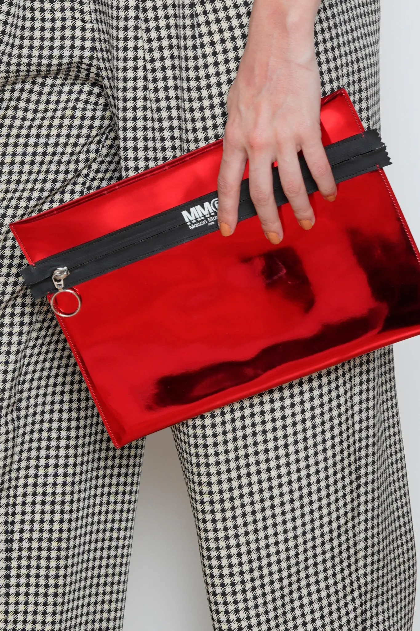 MM6 by Maison Martin Margiela Women's Red Metallic Clutch