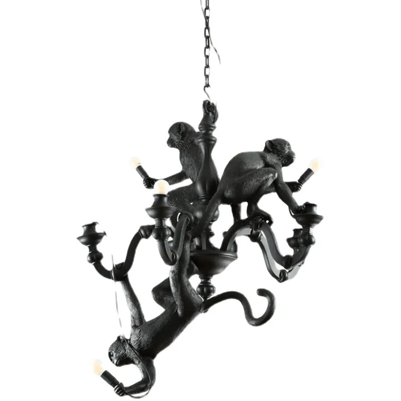Monkeys Chandelier Luxurious Ceiling Lamp