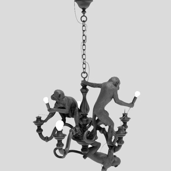 Monkeys Chandelier Luxurious Ceiling Lamp