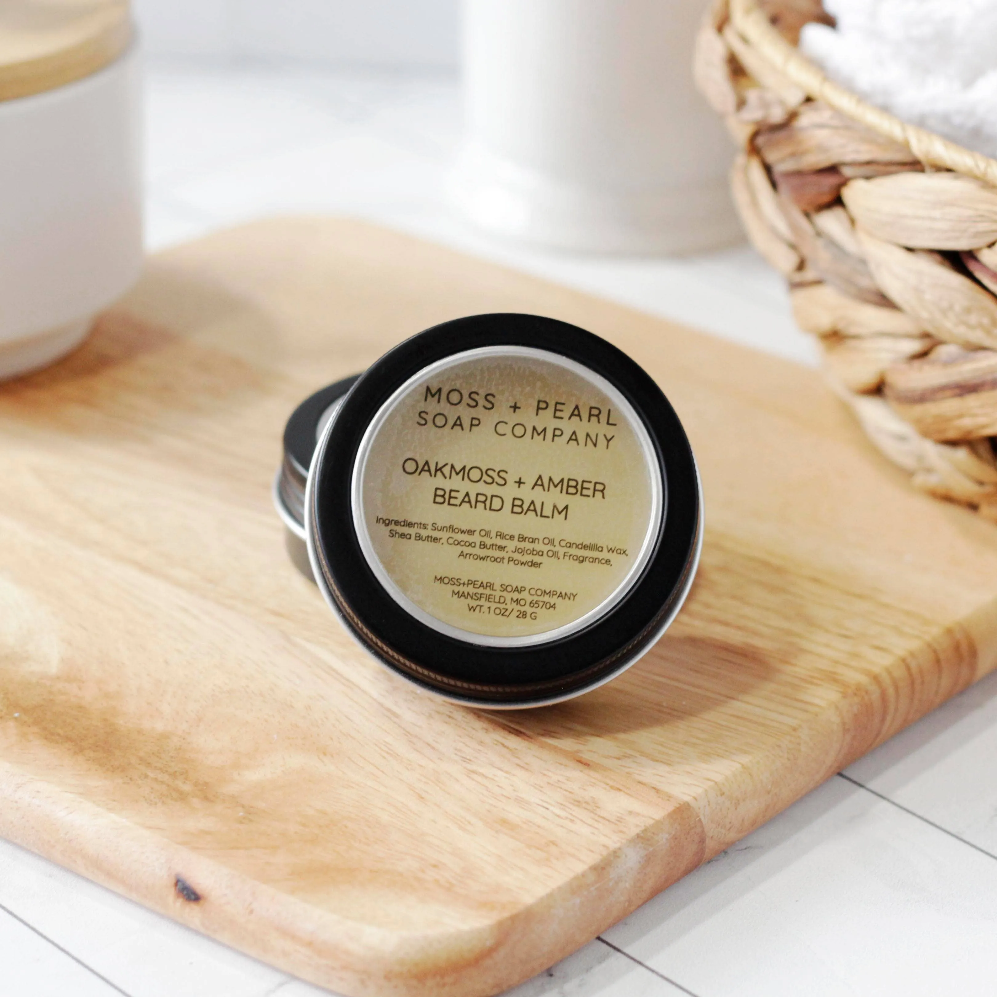 Moss & Pearl- Amber & Oakmoss Beard and Skin Balm