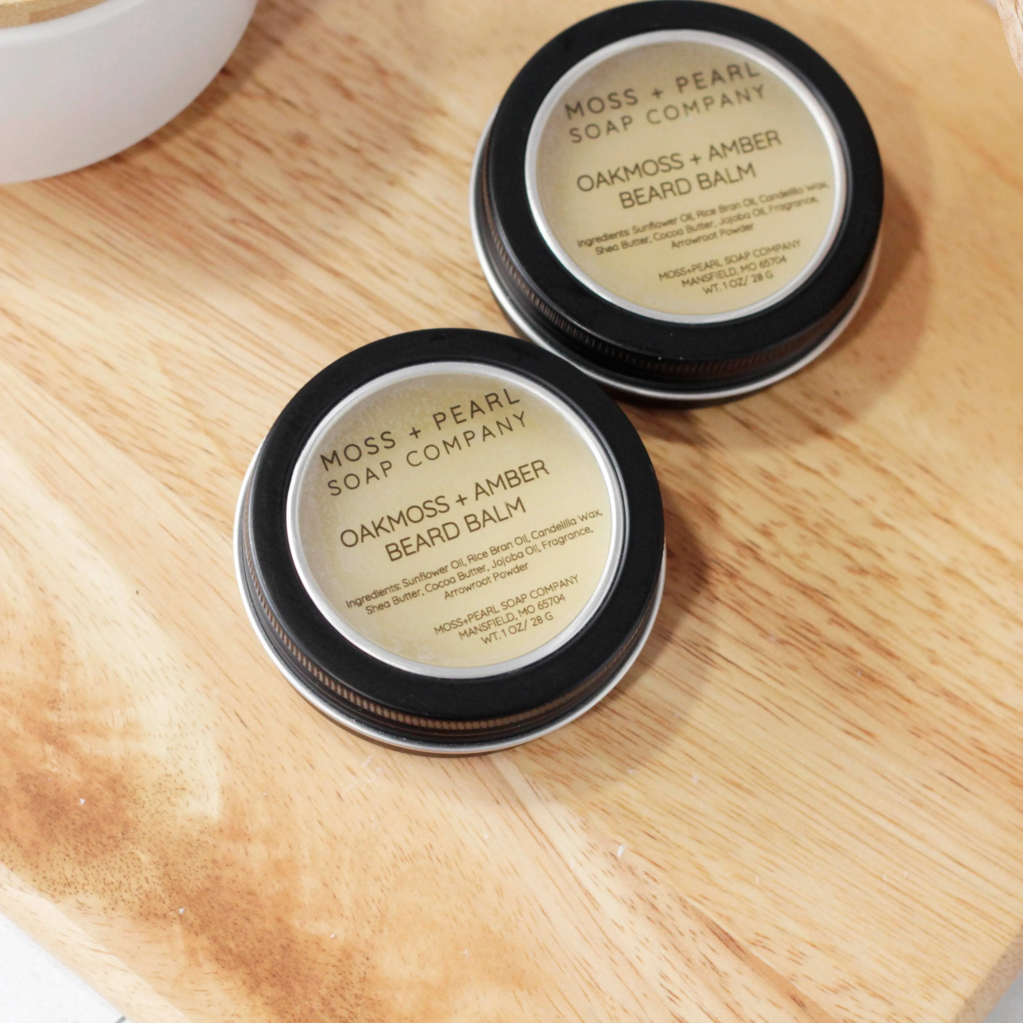 Moss & Pearl- Amber & Oakmoss Beard and Skin Balm