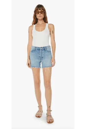 Mother Denim Skipper Short Fray Leap at The Chance