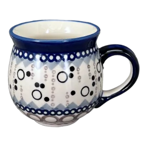 Mug, Belly Mug, 10oz Medium in "Bubble Blast" by Manufaktura | K090U-IZ23