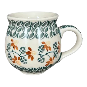 Mug, Belly Mug, 10oz Medium in "Indian Summer" by Manufaktura | K090T-AS22
