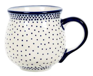 Mug, Belly Mug, 10oz Medium in "Misty Blue" by Manufaktura | K090U-61A