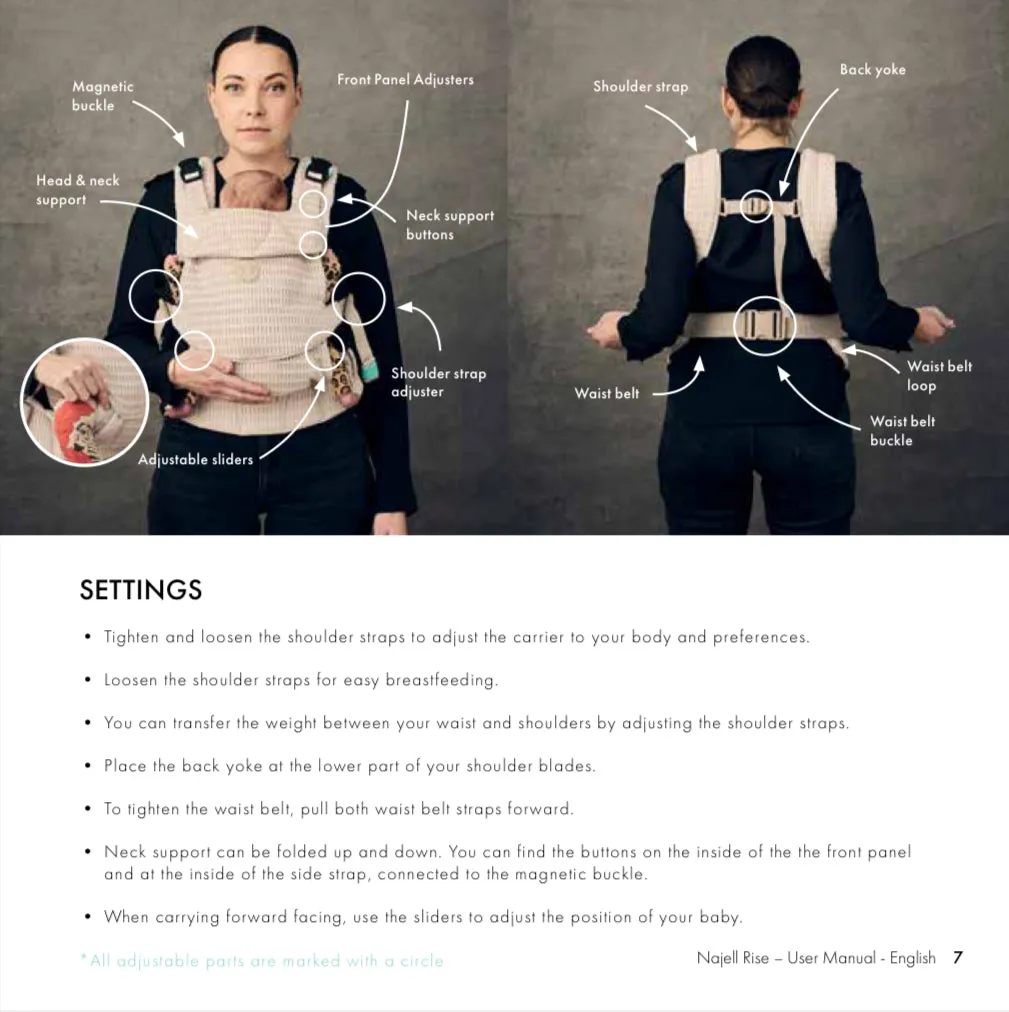 NAJELL Rise Baby Carrier