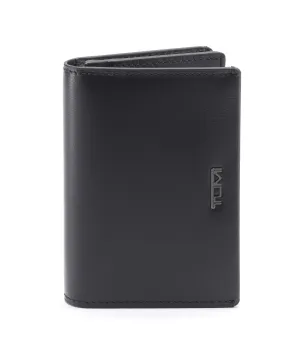 Nassau Gusseted Card Case - Black Smooth