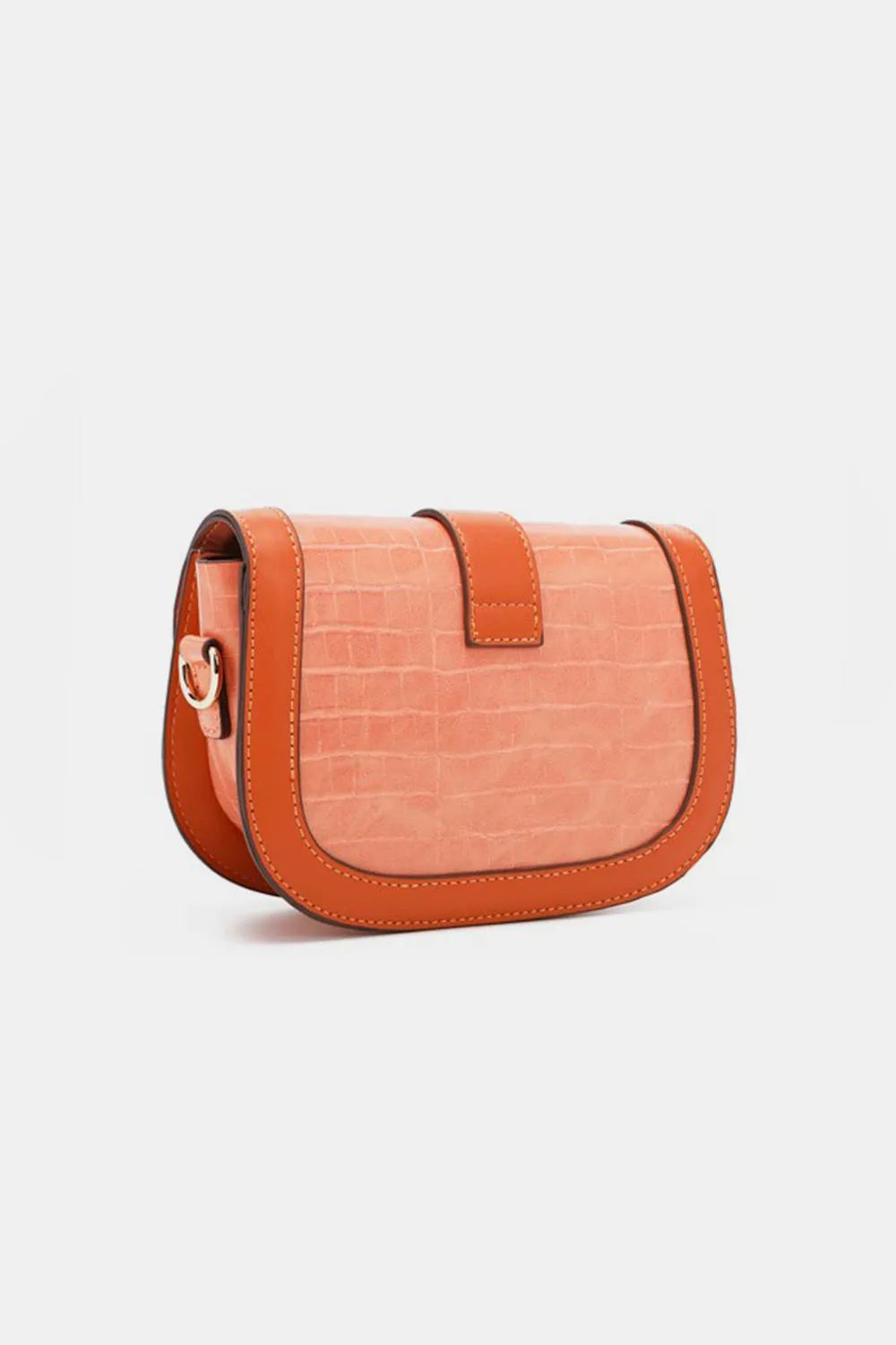 Nicole Nikky Lee USA Croc Embossed Crossbody Bag