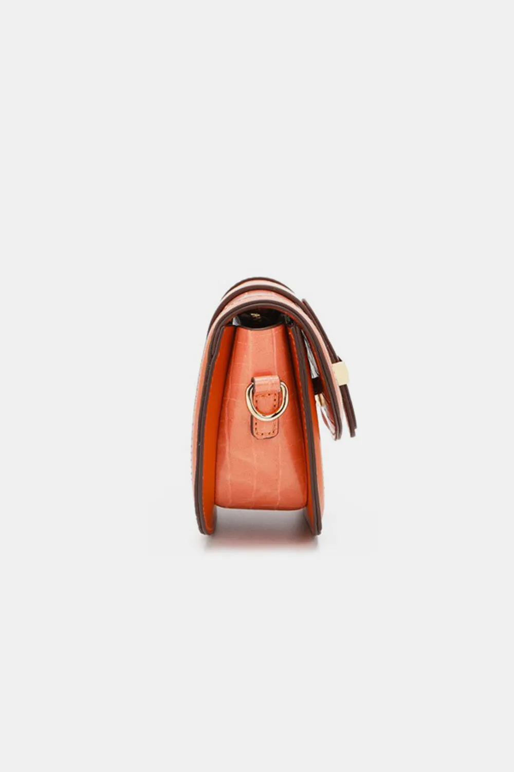Nicole Nikky Lee USA Croc Embossed Crossbody Bag