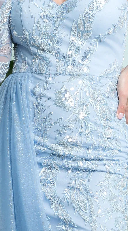 NOX ANABEL E778 High Halter Side Overskirt Cocktail Dress
