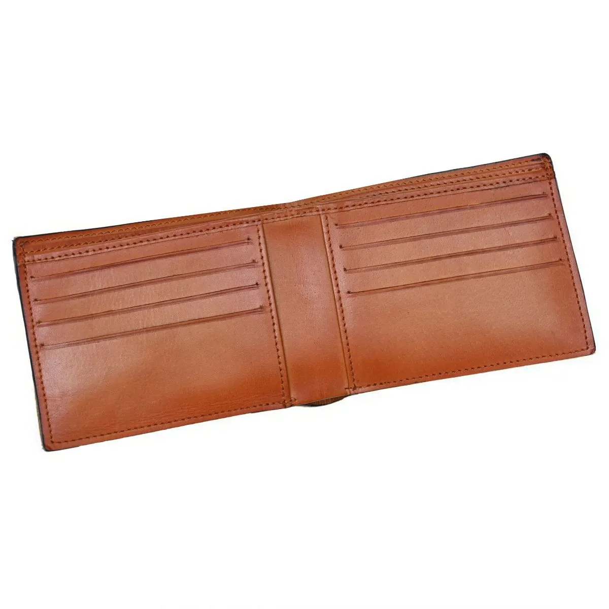 OHM New York Wealthy Cut Edge Next Generation Wallet in Cognac