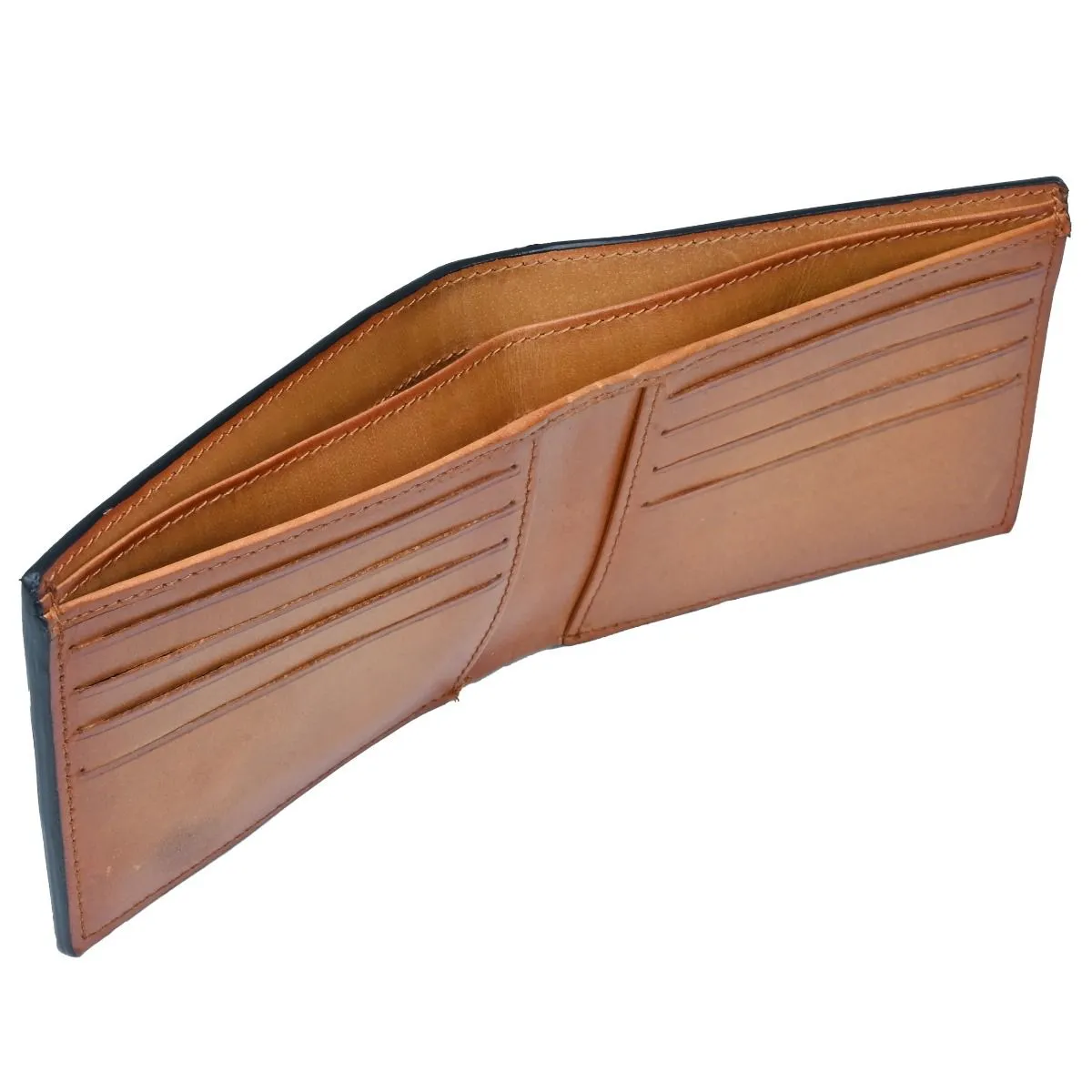 OHM New York Wealthy Cut Edge Next Generation Wallet in Cognac