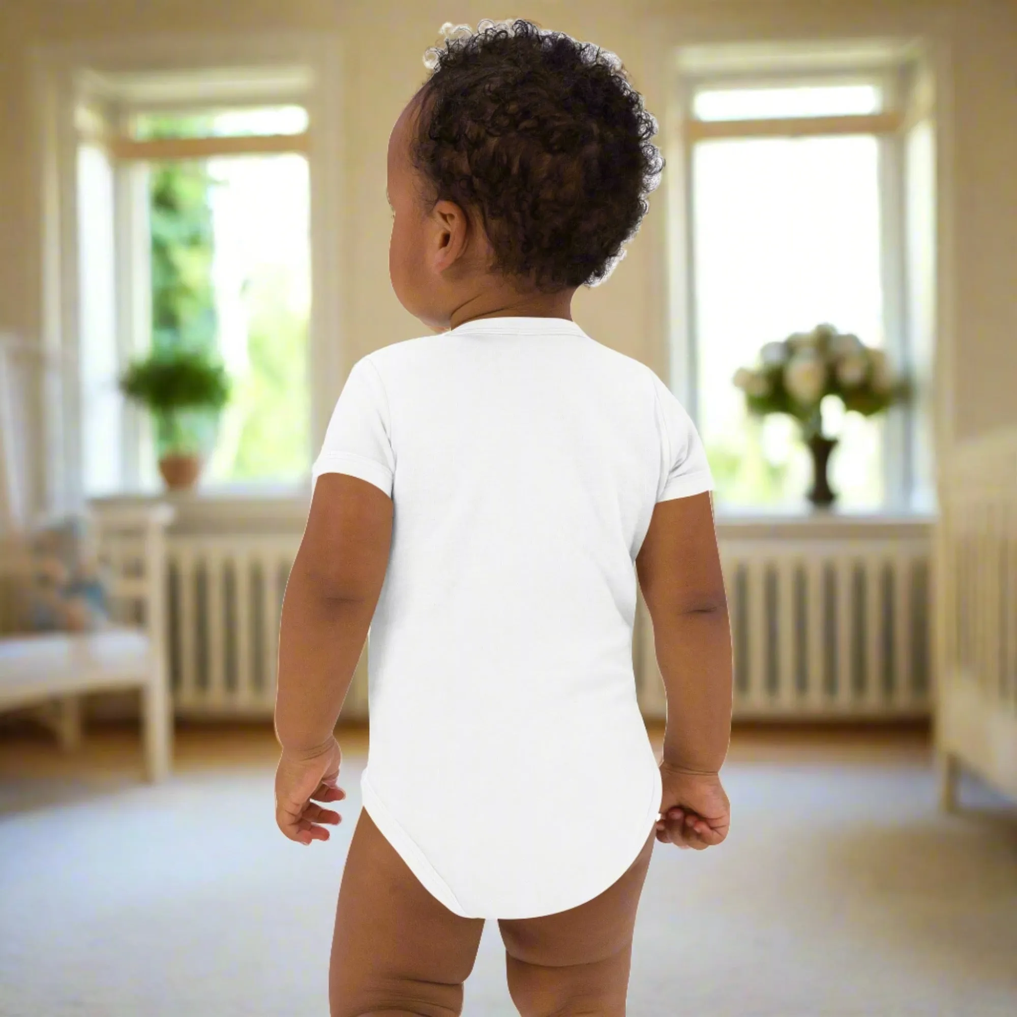 Organic cotton newborn bodysuit, Bees