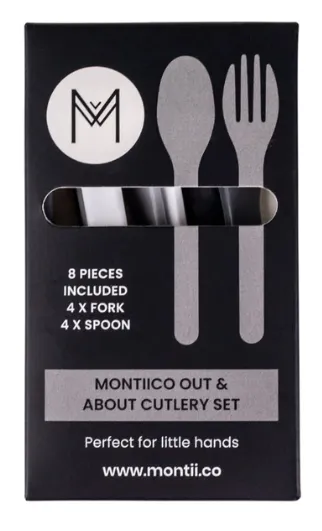 Out & About Cutlery Set - Monochrome