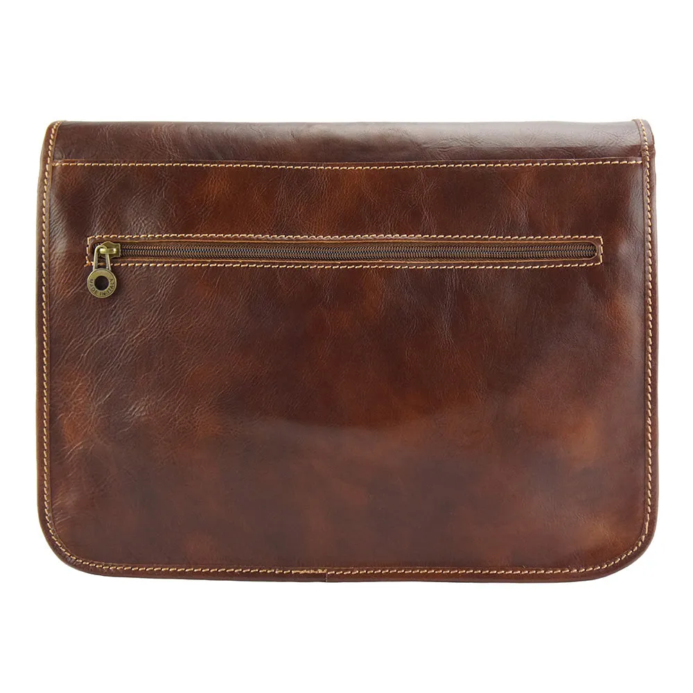 Pamela Leather Messenger Bag