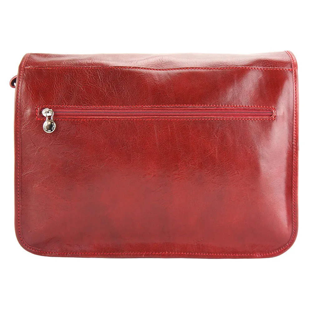 Pamela Leather Messenger Bag
