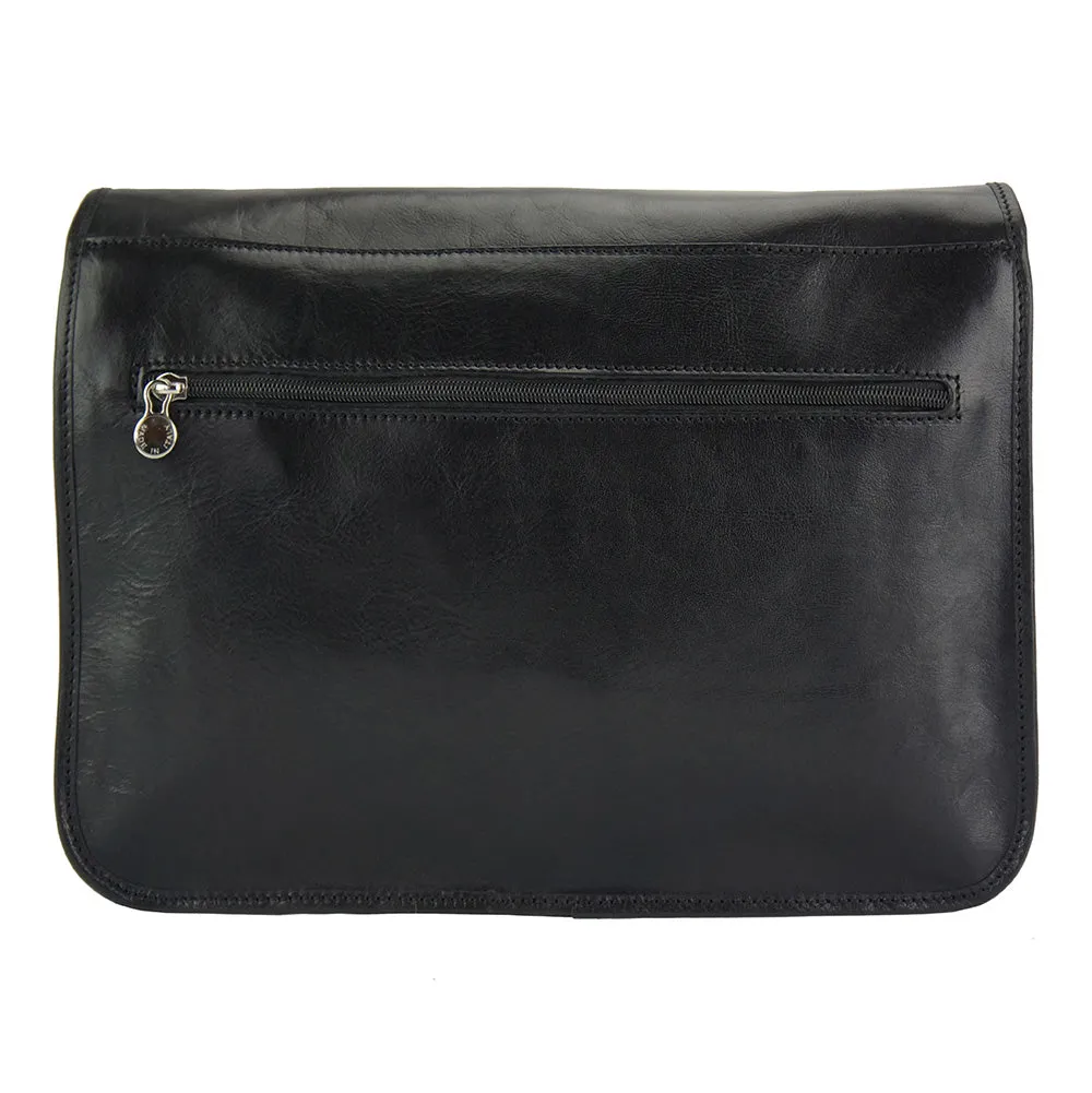 Pamela Leather Messenger Bag