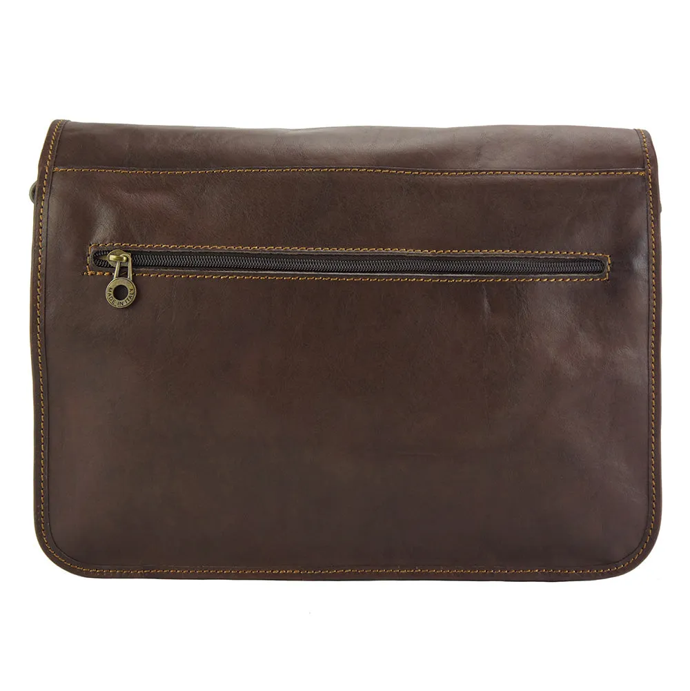 Pamela Leather Messenger Bag