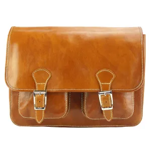 Pamela Leather Messenger Bag