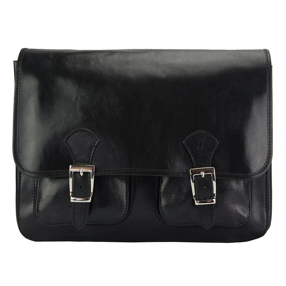 Pamela Leather Messenger Bag