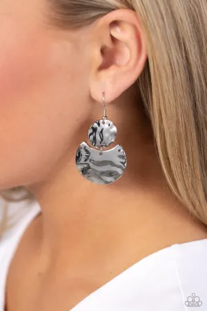 Paparazzi Earring ~ Monochromatic Charisma - Silver
