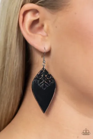 Paparazzi Earring ~ Naturally Nostalgic - Black