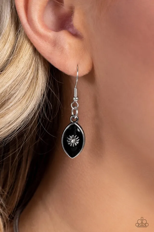 Paparazzi Necklace ~ Pressed Flowers - Black